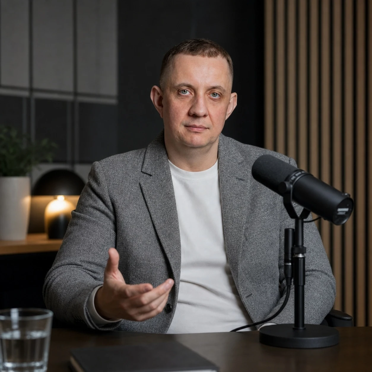 Пётр Жогов во время записи беседы